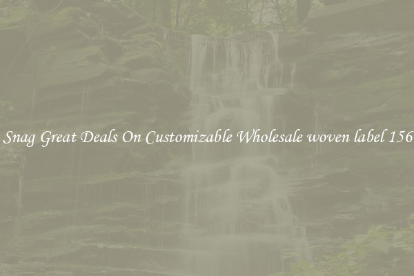 Snag Great Deals On Customizable Wholesale woven label 156