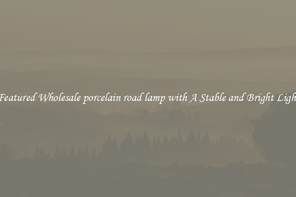 Featured Wholesale porcelain road lamp with A Stable and Bright Light