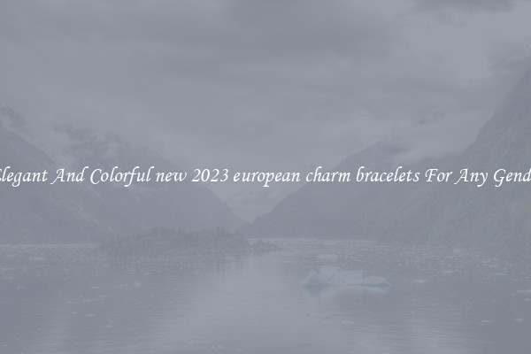 Elegant And Colorful new 2023 european charm bracelets For Any Gender