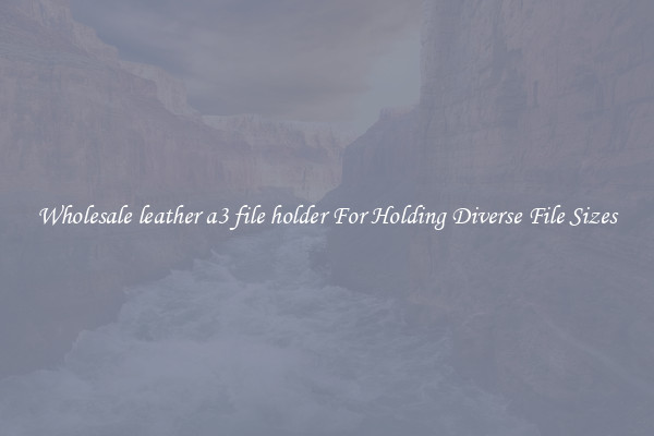 Wholesale leather a3 file holder For Holding Diverse File Sizes