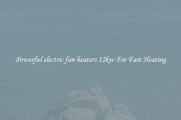 Powerful electric fan heaters 12kw For Fast Heating