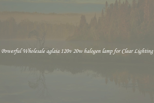 Powerful Wholesale aglaia 120v 20w halogen lamp for Clear Lighting
