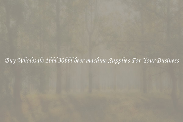 Buy Wholesale 1bbl 30bbl beer machine Supplies For Your Business