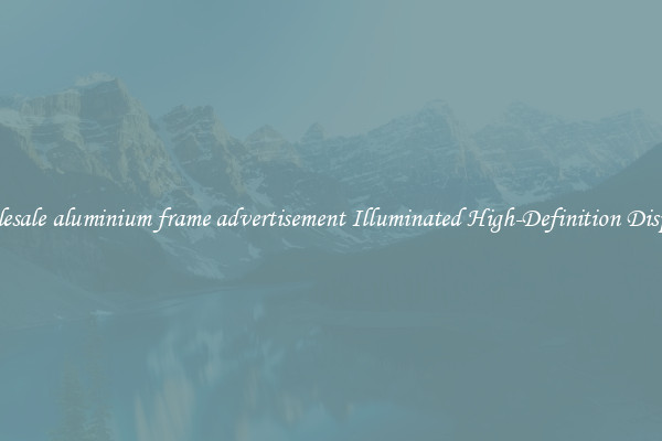 Wholesale aluminium frame advertisement Illuminated High-Definition Displays 