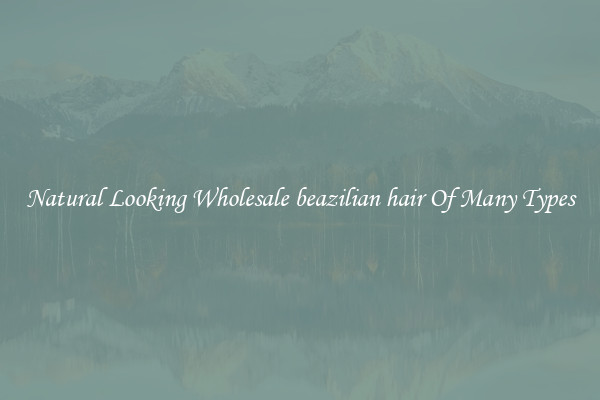Natural Looking Wholesale beazilian hair Of Many Types