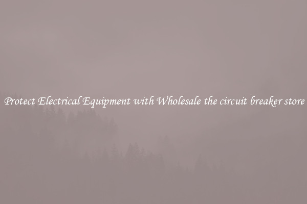 Protect Electrical Equipment with Wholesale the circuit breaker store