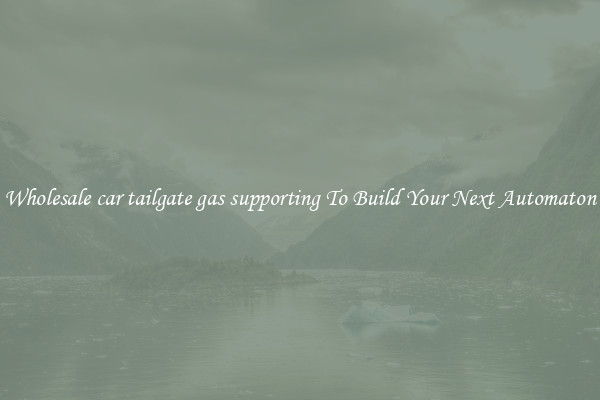 Wholesale car tailgate gas supporting To Build Your Next Automaton