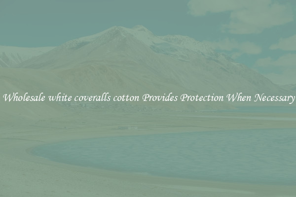 Wholesale white coveralls cotton Provides Protection When Necessary