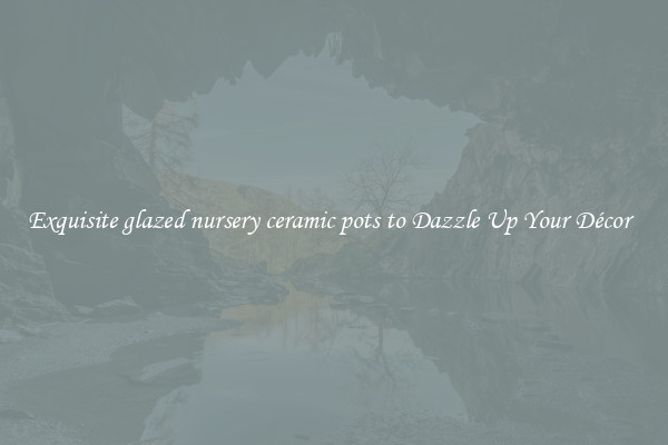 Exquisite glazed nursery ceramic pots to Dazzle Up Your Décor  